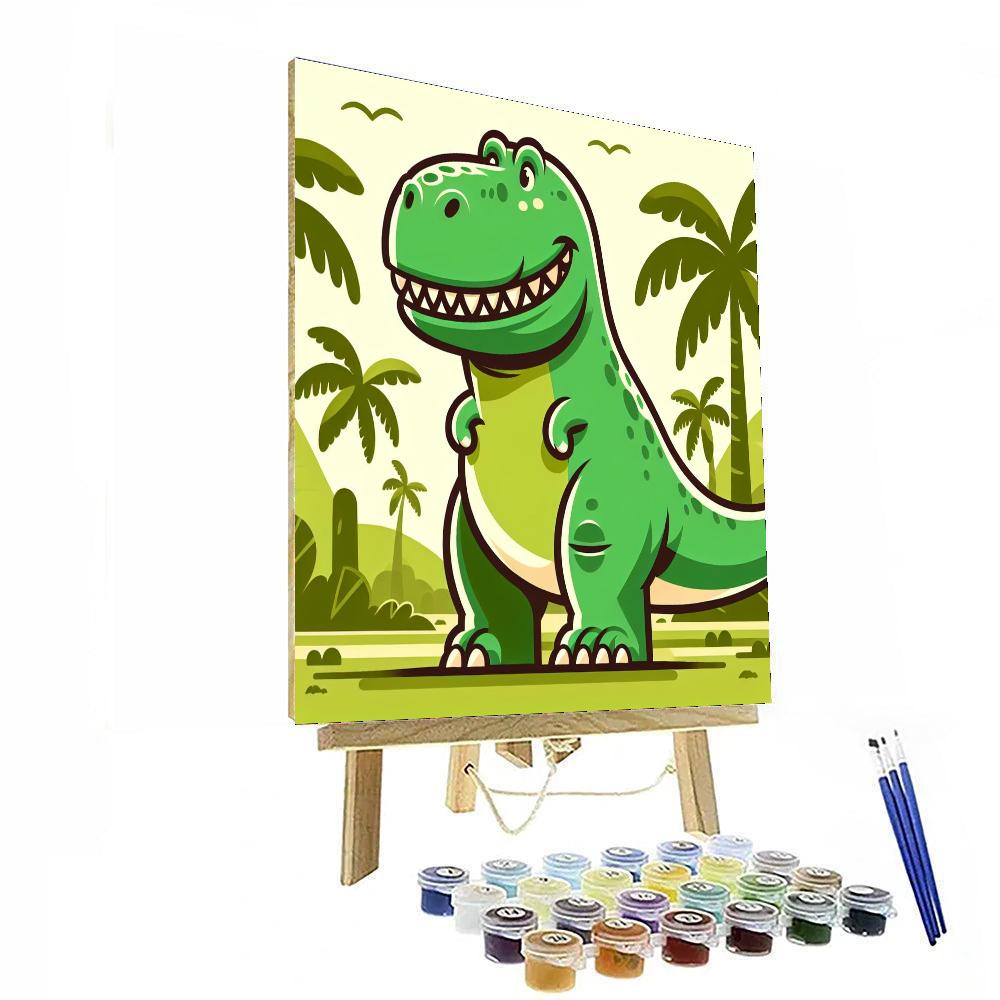 Dino Discoverer Paint By Numbers Art