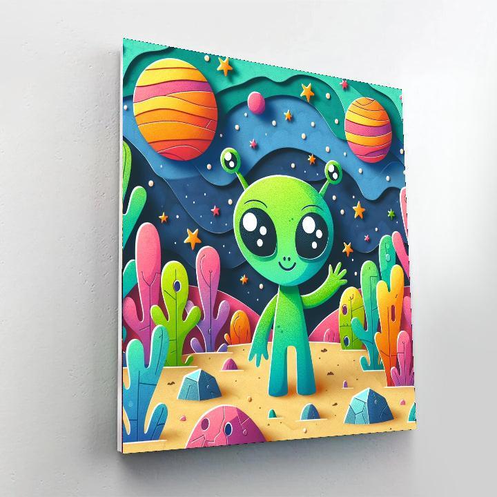 Alien World Number Painting