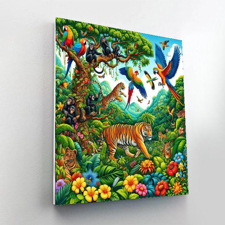 Vibrant Jungle Quest DIY Paint By Numbers