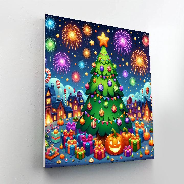 Holiday Cheer Numbered Painting Kits