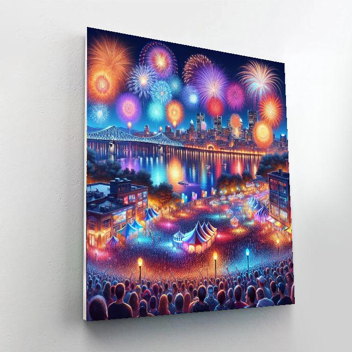 International Fireworks Festival - Montreal Paint By Color