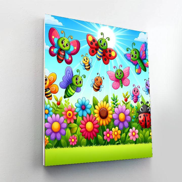 Colorful Insect Adventure Paint By Color