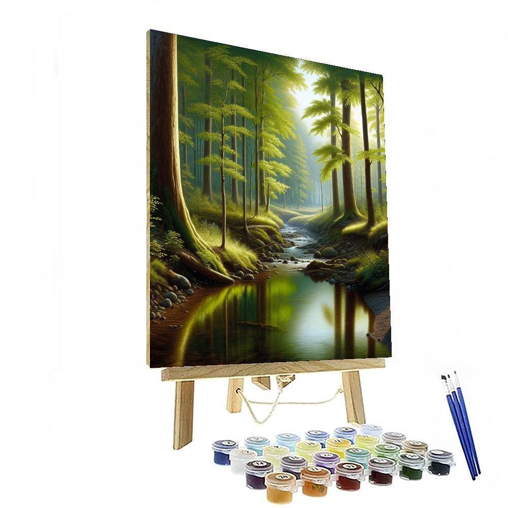 Forest Whisper Meditation Number Painting