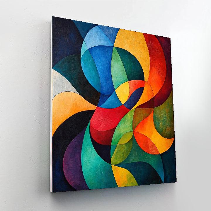 Paul Klee Inspired Dynamic Flow  Painting Number Kit