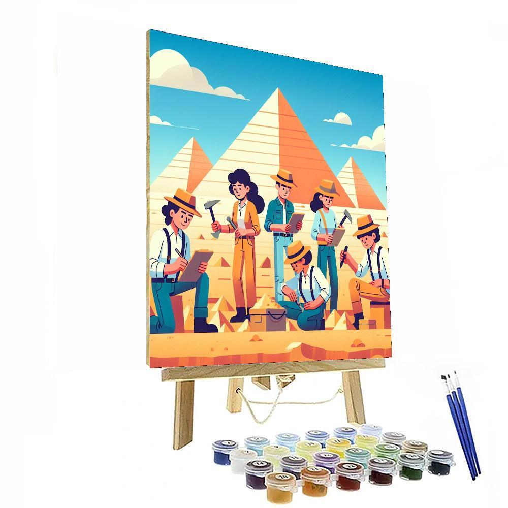Mystery Of The Pyramids Paint By Numbers