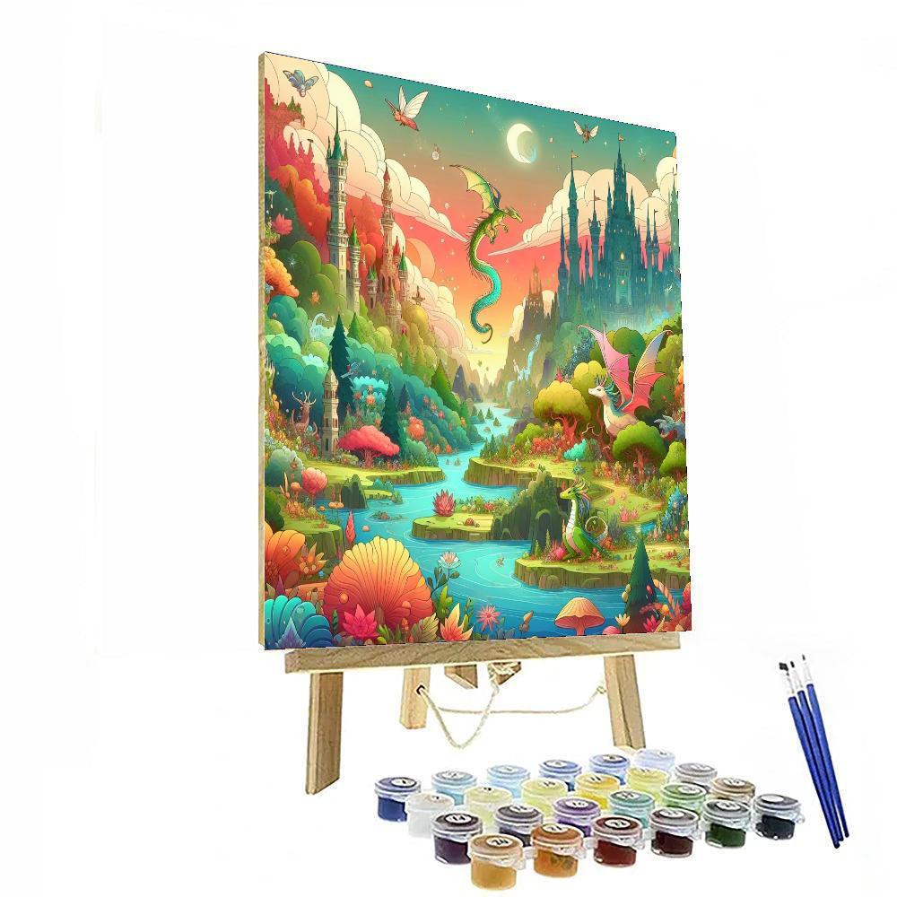 Fantasy World Of Magic And Wonder Painting By Numbers Kit