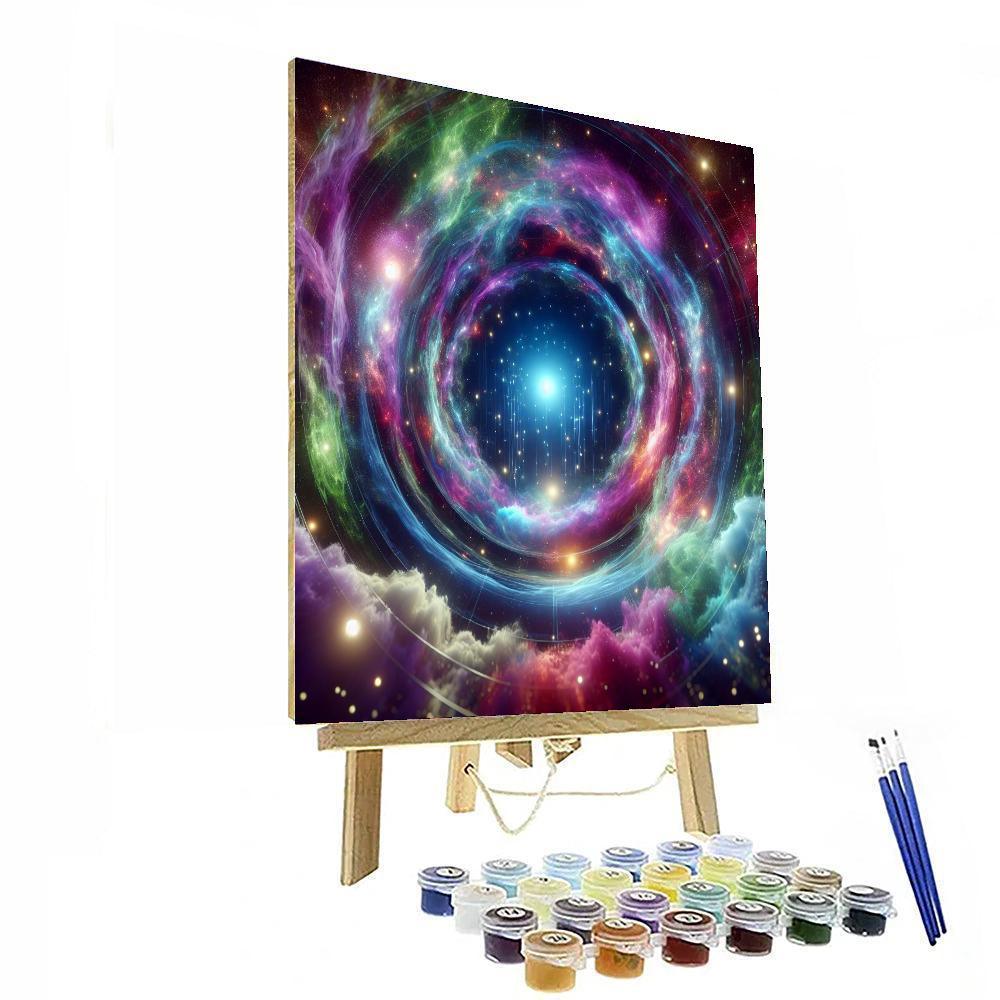 Futuristic Galactic Portal Paint By Numbers Kits