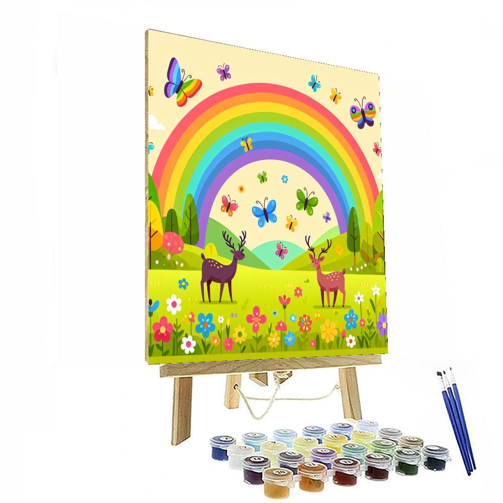 Nature's Rainbow Symphony Painting By Numbers Kit
