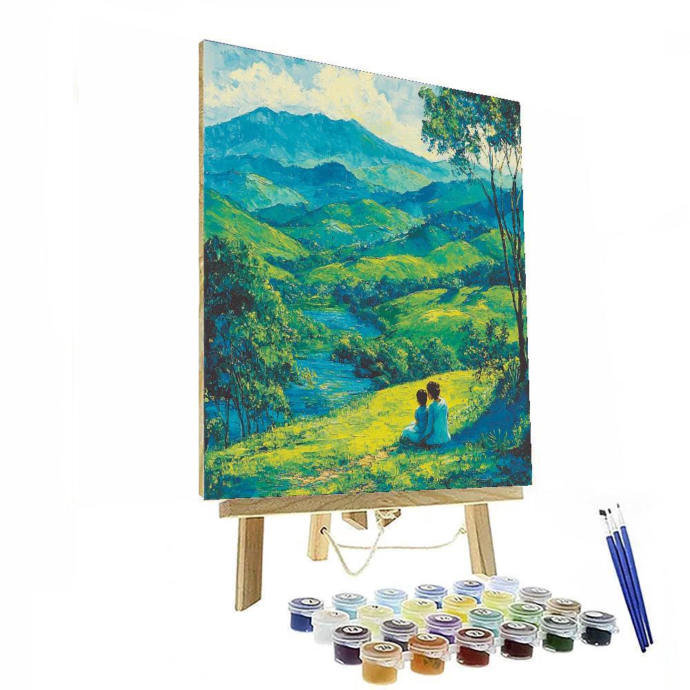 Embrace Of The Hills Paint By Numbers Kits