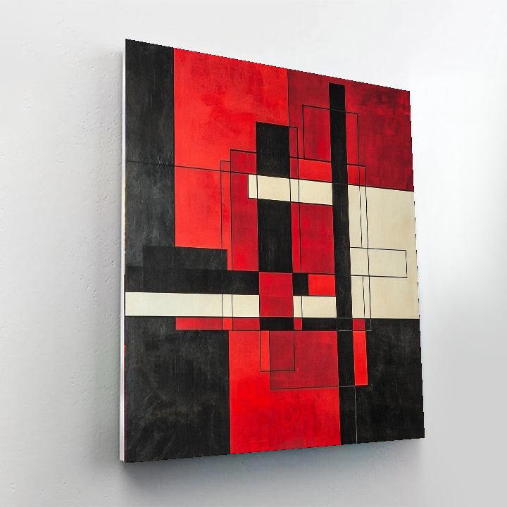 Kazimir Malevich Inspired Dynamic Balance  Paint By Numbers