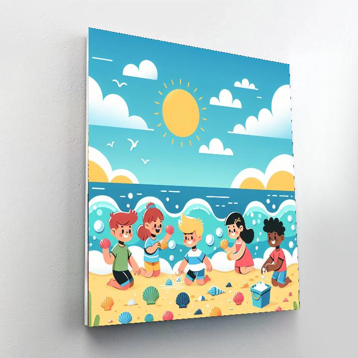 Sunny Seashell Discovery Paint By Numbers