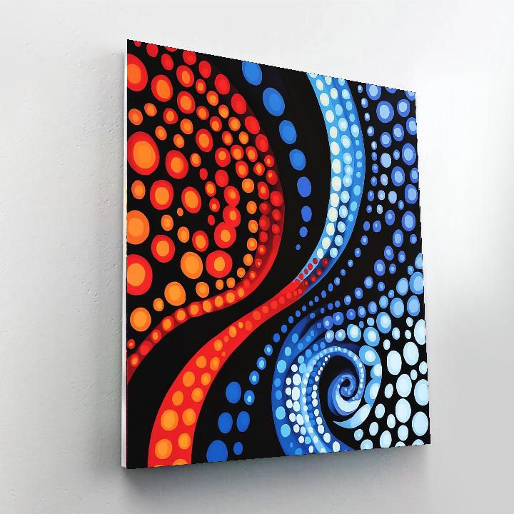 Yayoi Kusama Inspired Vibrant Whirl Of Ideas  DIY Paint By Numbers