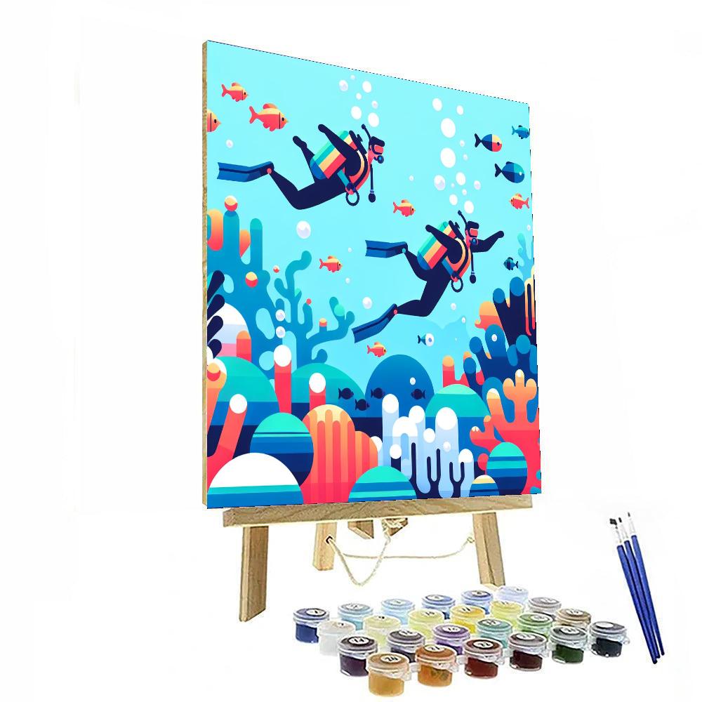 Ocean Explorer's Escape Paint By Numbers Art
