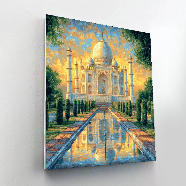 Taj Mahal Of India DIY Paint By Numbers