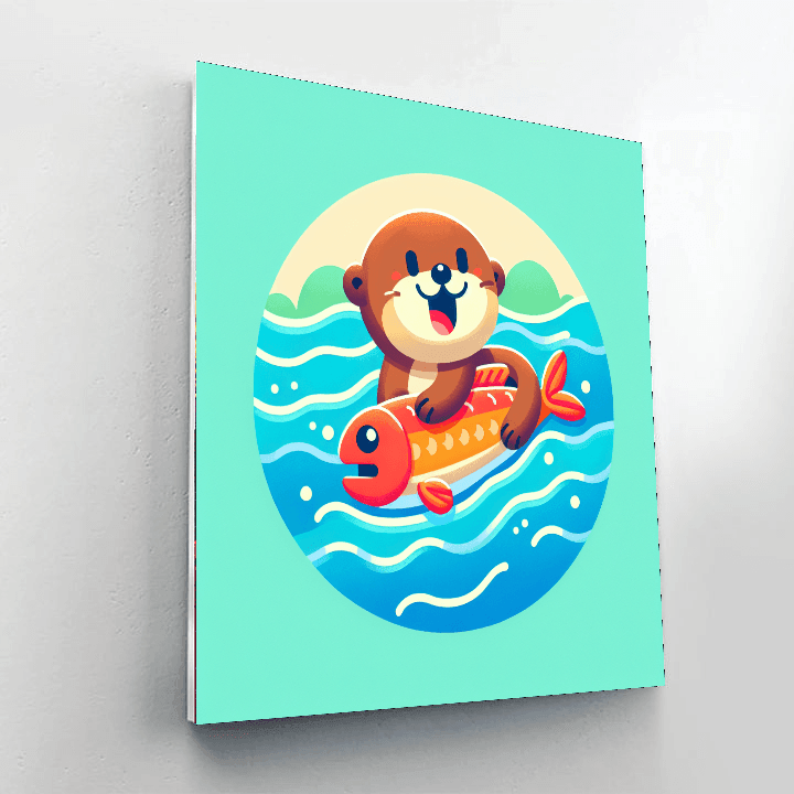 Inquisitive Otter Adventures DIY Paint By Numbers