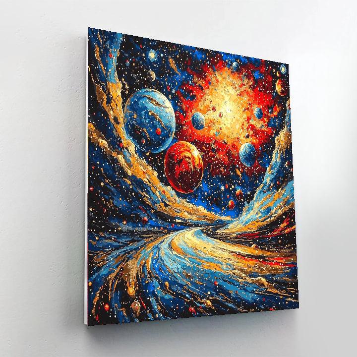 Salvador Dali Inspired Planetary Symphony  Paint By Numbers