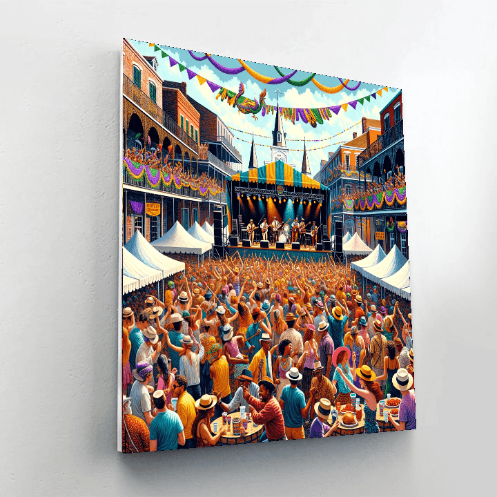 Jazz Fest - New Orleans, Usa Number Painting