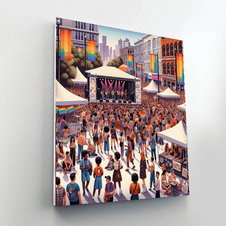 Harvey Milk Festival - Sarasota, Usa Paint By Color