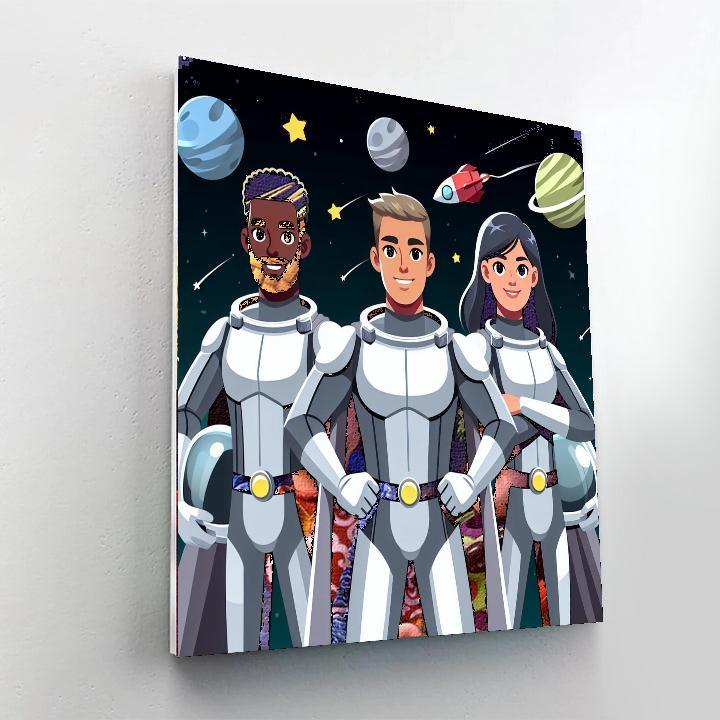 Galaxy Guardians Paint By Numbers Art