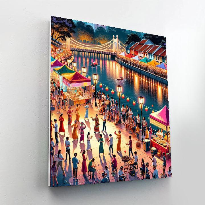 Singapore River Festival Paint By Numbers