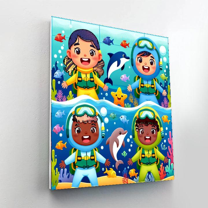 Under The Sea Explorers Number Painting