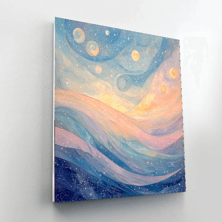 Klee Inspired Celestial Whispers - DIY Painting By Numbers Kit