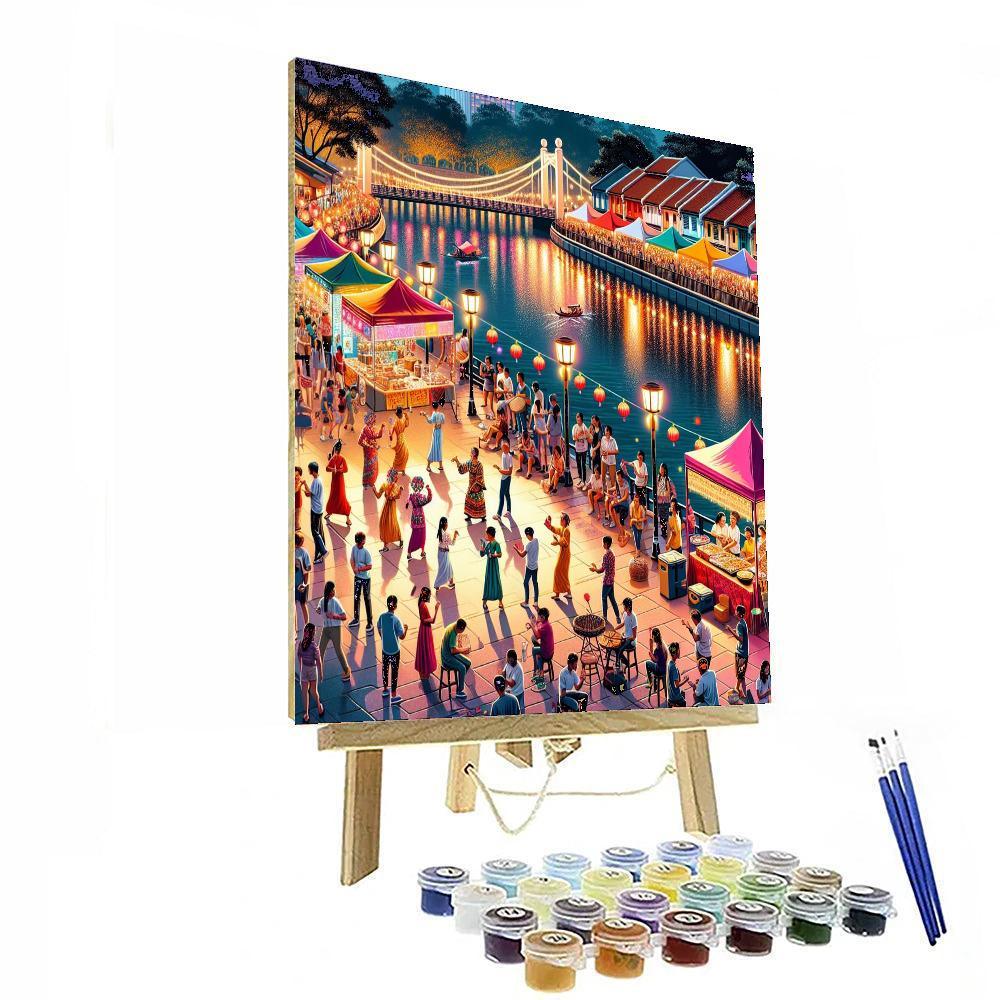 Singapore River Festival Paint By Color
