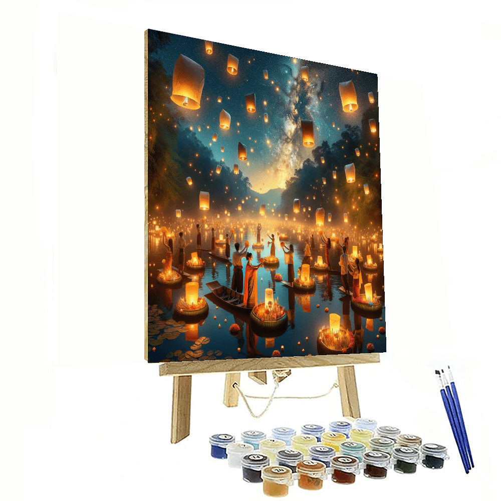 The Festival Of Lanterns Numbered Painting Kits
