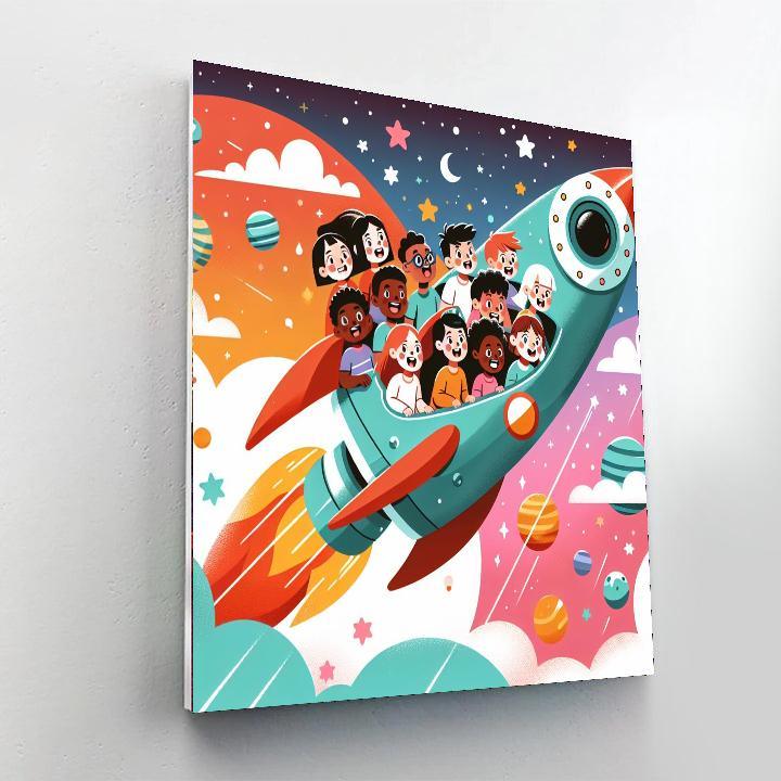 Space Shuttle Adventure Painting By Numbers Kit