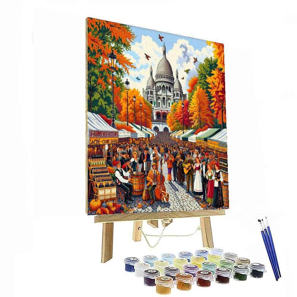 Montmartre Wine Harvest Festival DIY Paint By Numbers