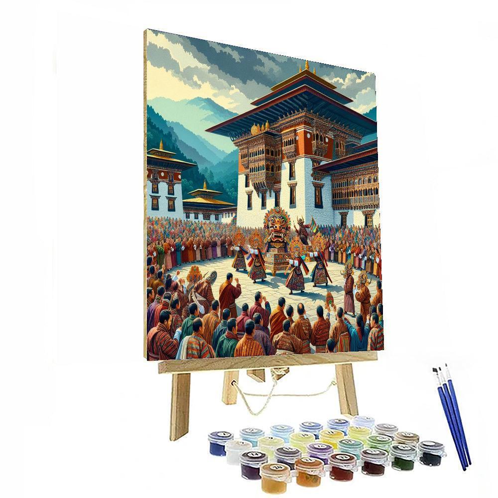 Punakha Drubchen - Bhutan Paint By Number