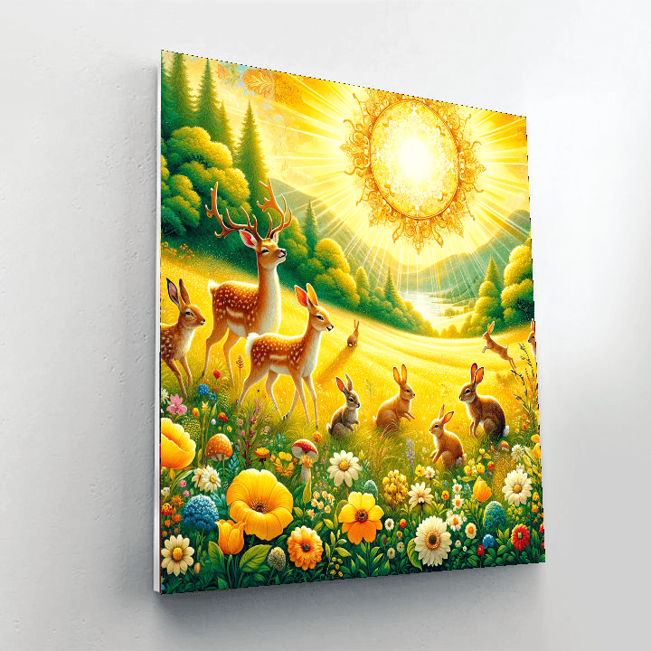 Sunlit Meadow Frolic DIY Paint By Numbers