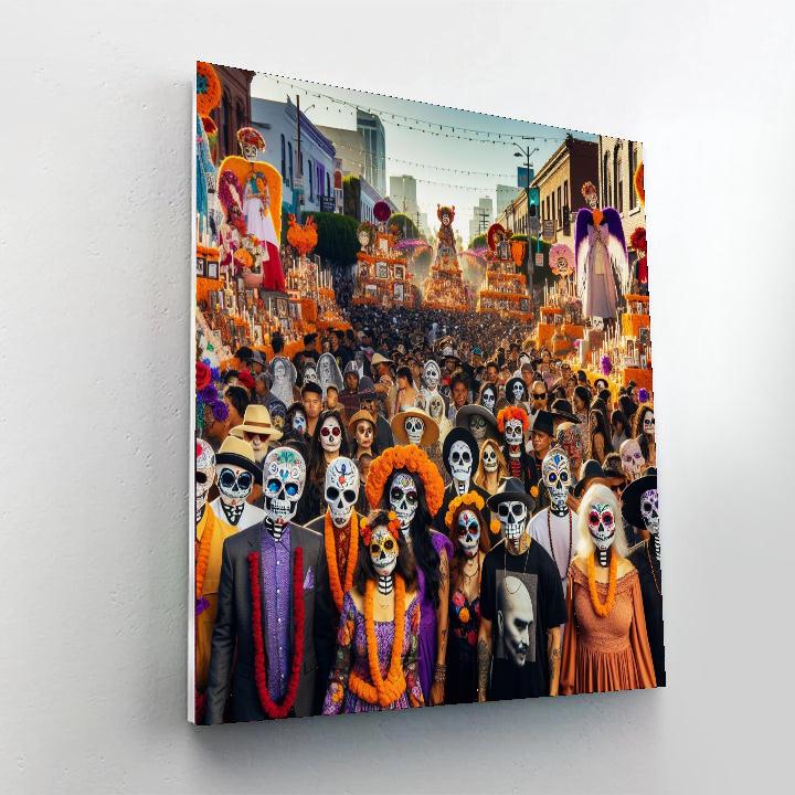 Día De Los Muertos - Los Angeles Paint By Numbers Art