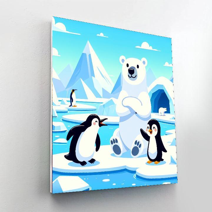 Arctic Polar Party Painting By Numbers Kit