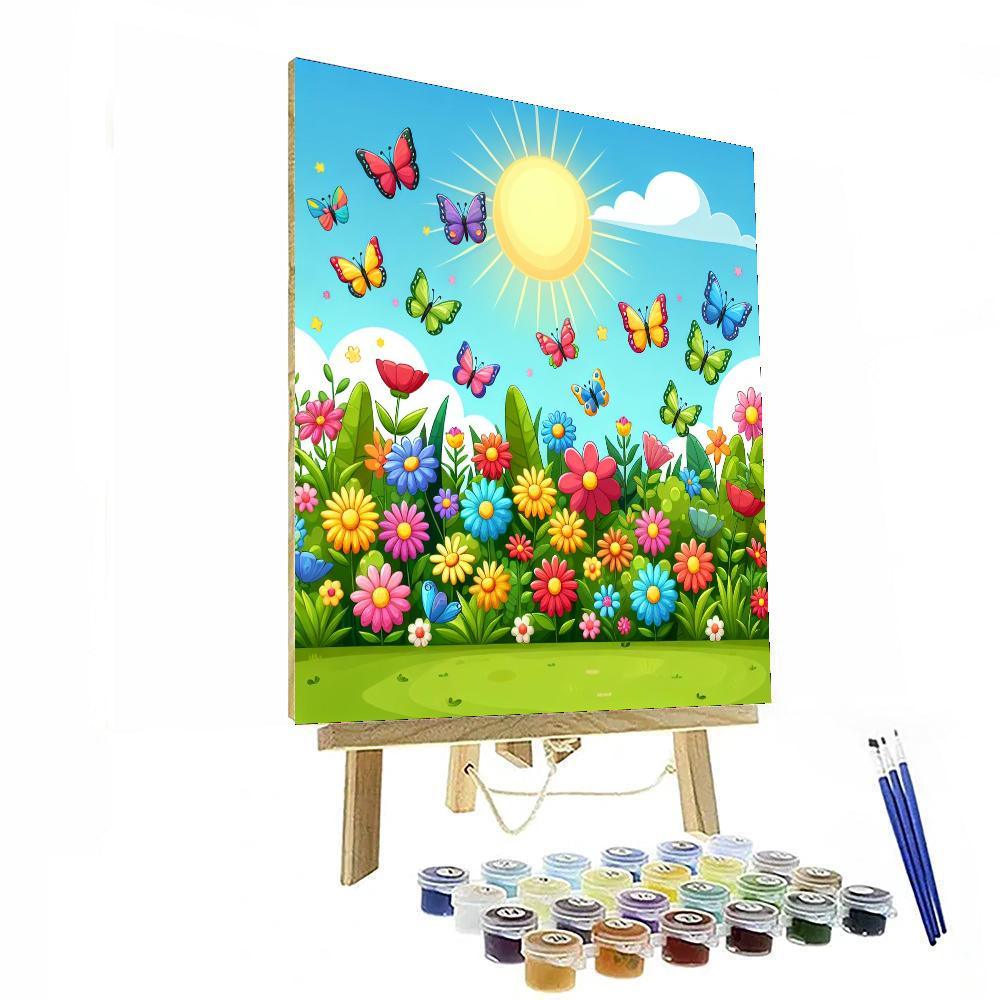 Breezy Butterfly Bonanza Paint By Numbers