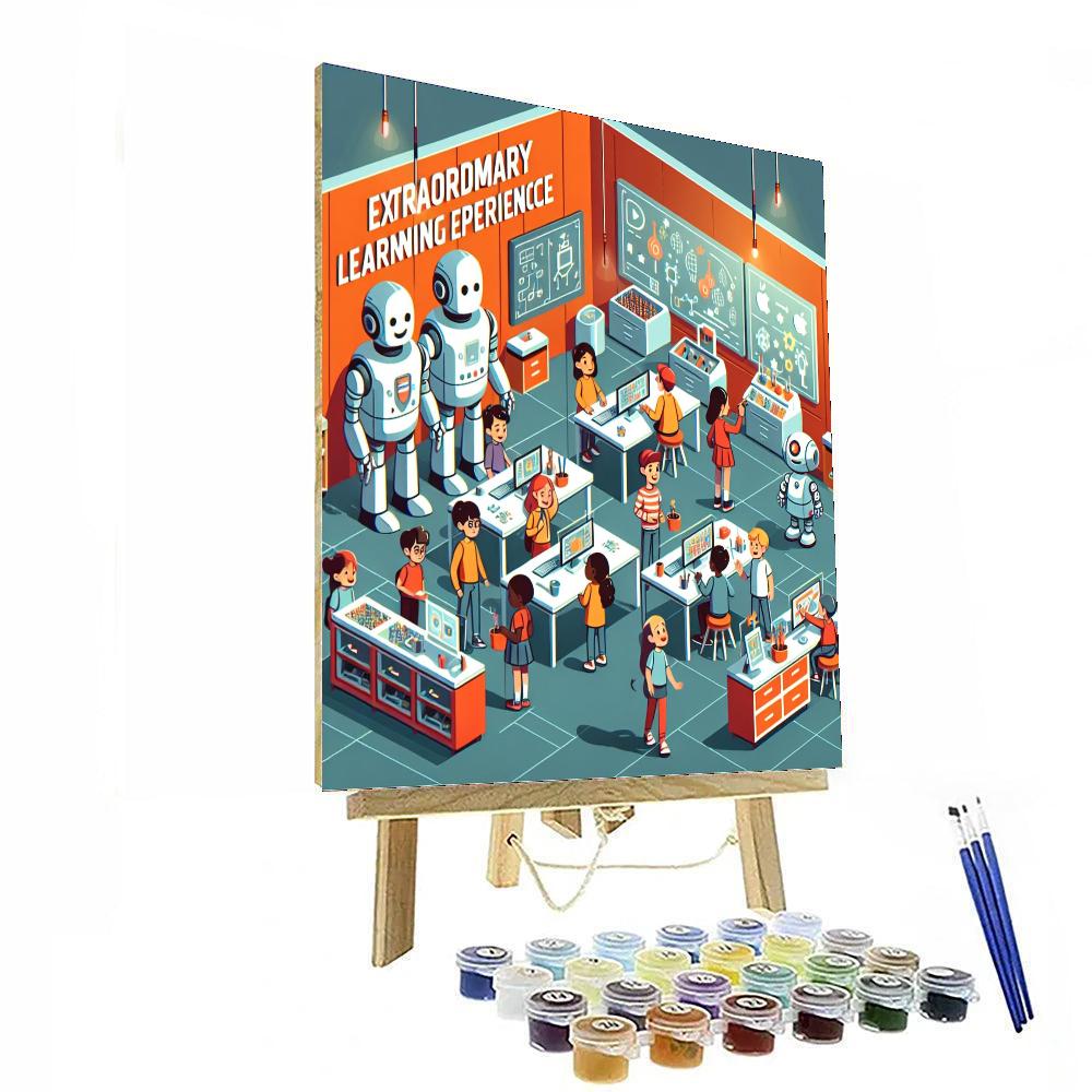 Robot Adventure Academy Paint By Number