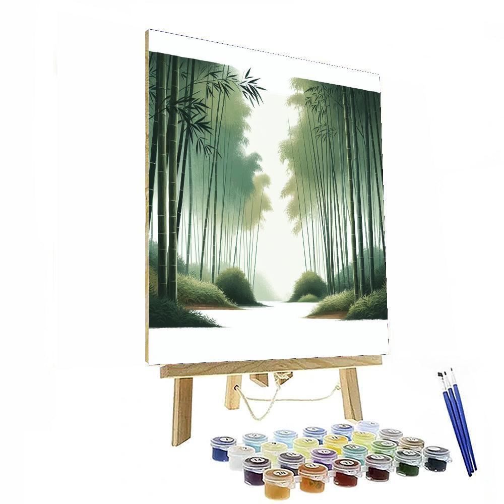 Meditative Bamboo Grove Paint By Color