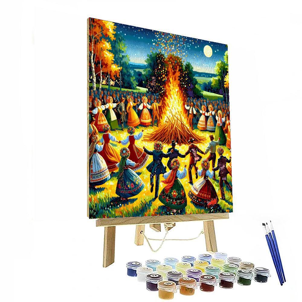Midsummer Night's Festival - Riga, Latvia Painting Number Kit