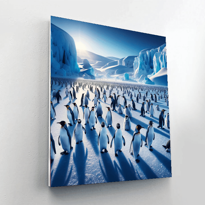 Penguin Parade DIY Paint By Numbers