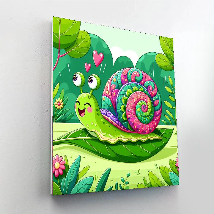 Sassy Little Snail Painting By Numbers Kit
