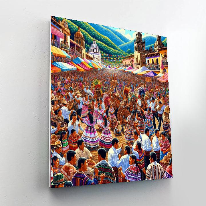Pahuatl Festival DIY Paint By Numbers