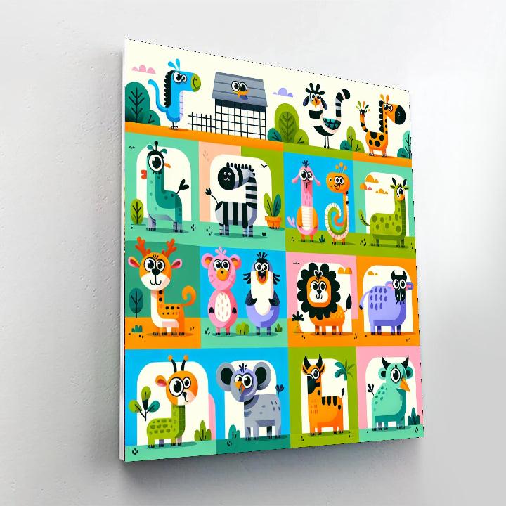 Zebra Zany Zoo Paint By Numbers