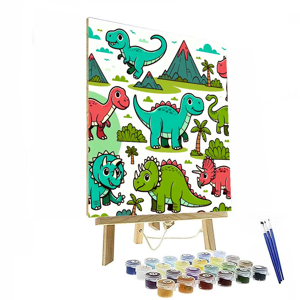 Dinosaur's Jurassic World Painting By Numbers Kit