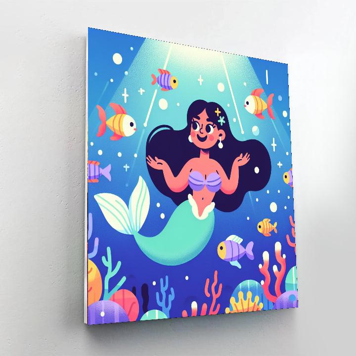 Ocean Mermaid's Secret Painting By Numbers Kit