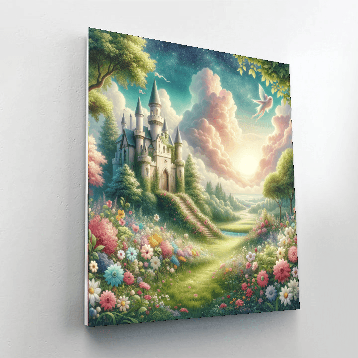 Charming Fairytale Castle Paint By Numbers