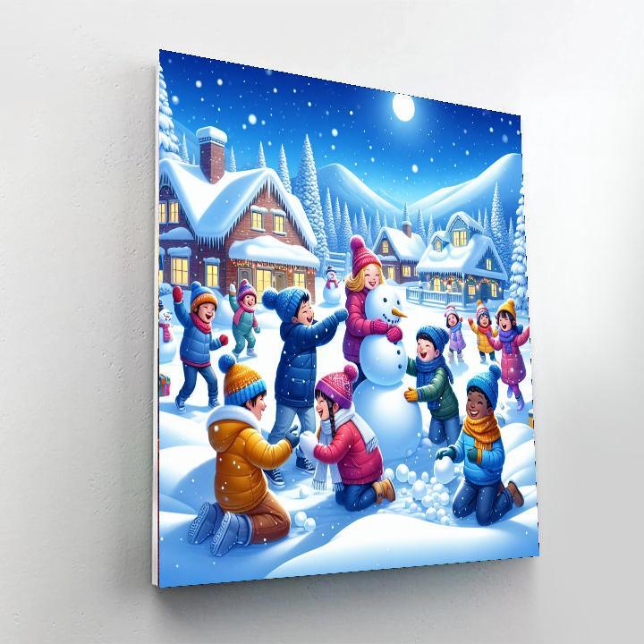 Joyful Winter Celebration Paint By Color