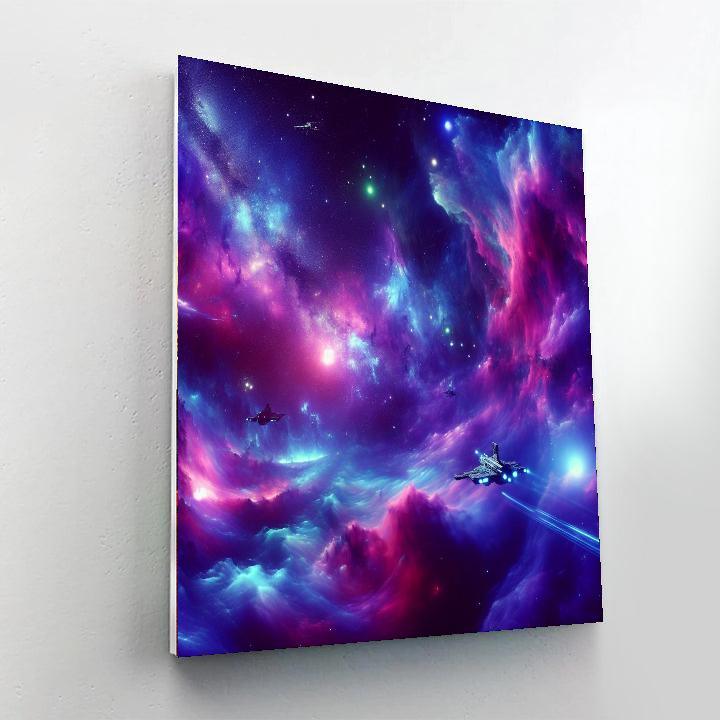 Galactic Frontier Quest DIY Paint By Numbers