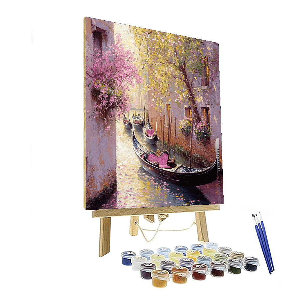 Giovanni Bellini Inspired Gondolas In Spring  Paint By Color