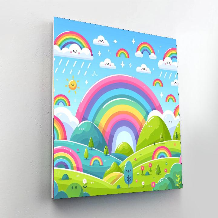 Rainbow Land Fun Painting Number Kit