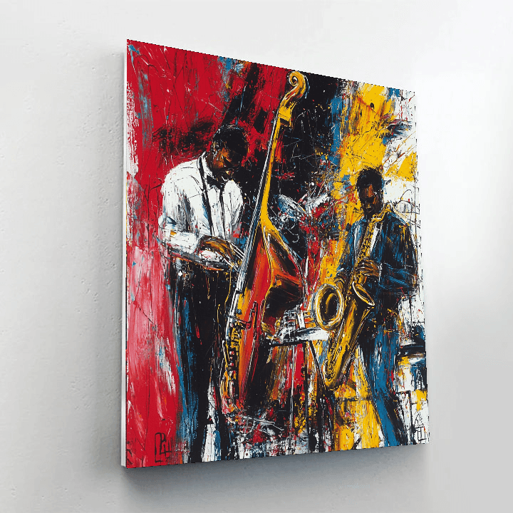 Jackson Pollock Inspired Rhythmic Jazz Night  Paint By Color